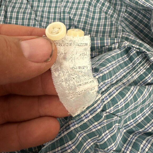 Izod Men's Button-Down Long Sleeve Plaid Shirt XXL Easy Care Cotton Blend - Picture 6 of 6